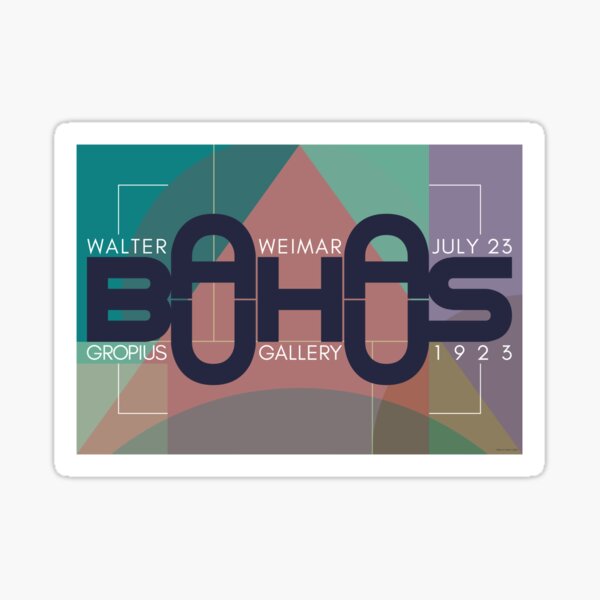 Bauhaus Exhibition Poster III Sticker