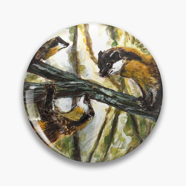 Item preview, Yellow throated Martens in the forest designed and sold by belettelepink.