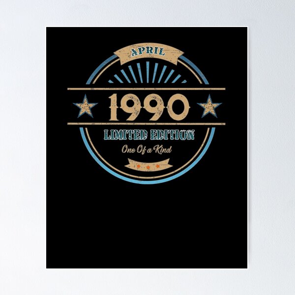 Item preview, April 1990 vintage 1990 - 30th birthday Funny gift designed and sold by Dubbra.