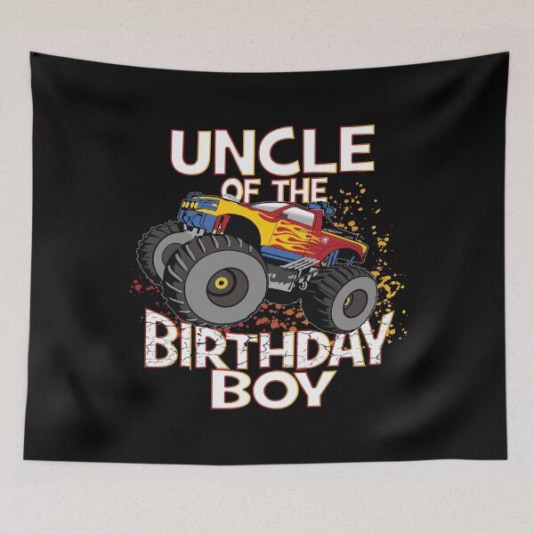 Item preview, Uncle Of The Birthday Boy Monster Truck Boys Party design designed and sold by Grabitees.