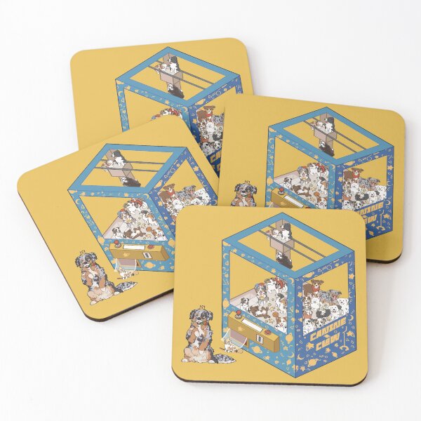 Item preview, CANINE CLAW MACHINE GAME | AUSTRALIAN SHEPHERD designed and sold by Ivy Fox Illustration.