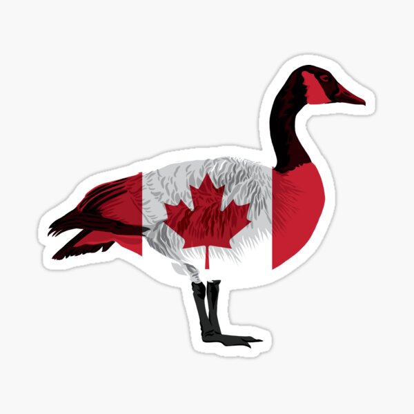 Canada Goose Flag Sticker for Sale by polliadesign Redbubble