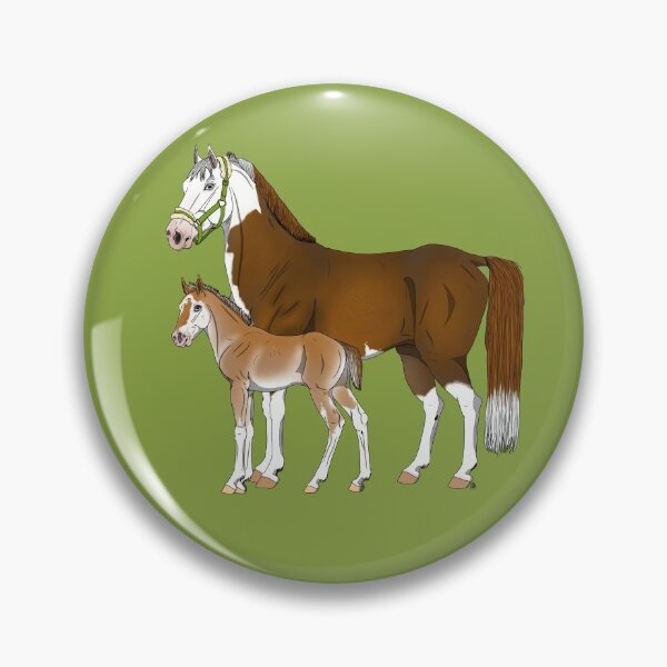 Item preview, Warmblood Mare and Foal 1: Dappled Chestnut Splash with Chestnut Splash Foal designed and sold by LuxeHurricane.