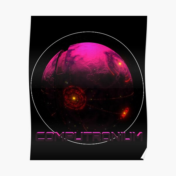 Planète Computronium - Cyberpink Poster