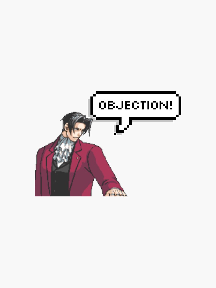 Ace Attorney Investigations Edgeworth Sprite Sticker for Sale by vivianby