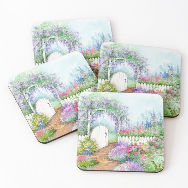 Item preview, Arbor and Picket Fence Gardenscape designed and sold by Cathi Freund.