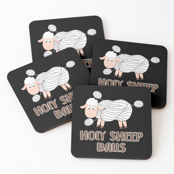 Item preview, Holy Sheep Balls Women's Funny Knitting Design designed and sold by tshirtexpressiv.