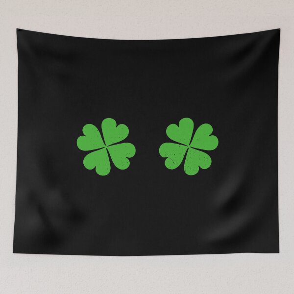Item preview, Shamrock Boobs St.Patricks four leaf clover Irisch Women designed and sold by 2blackcherries.