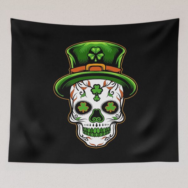 Item preview, Sugar Skull St Patricks Day  designed and sold by 2blackcherries.