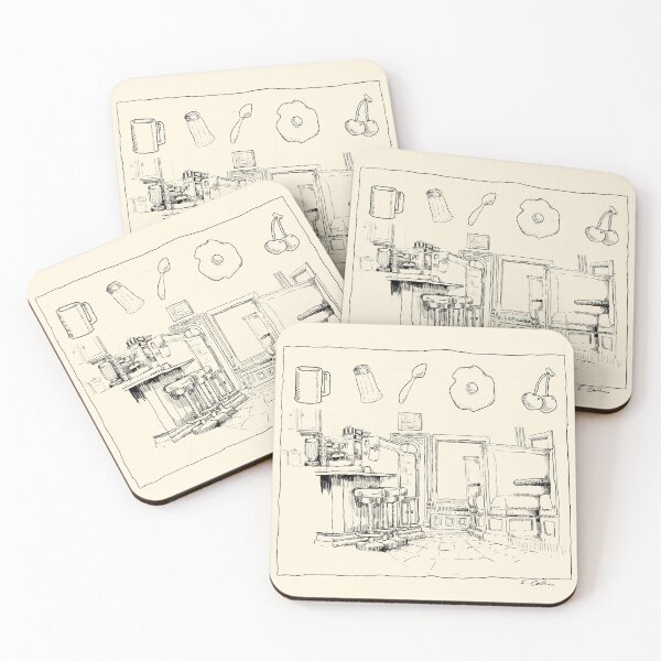Item preview, Diner Scene  designed and sold by Calhounart.