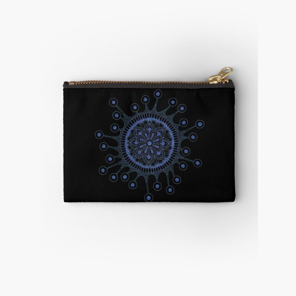 Item preview, Virus mandala (black/indigo) designed and sold by Calen  Picard-Carroll.