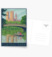 Postales Vintage Central Park: The Lake and Bow Bridge