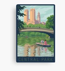 Bow Bridge in Central Park Canvas Print