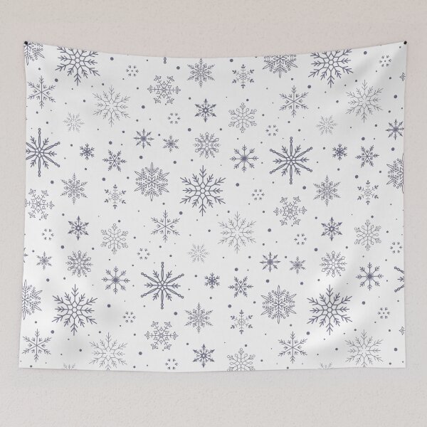 Item preview, Patrón de navidad Fondo de copo de nieve Ilustración vectorial sobre fondo blanco. Patrón sin costuras Estilo de diseño plano. Muestra dentro designed and sold by Afone4ka.