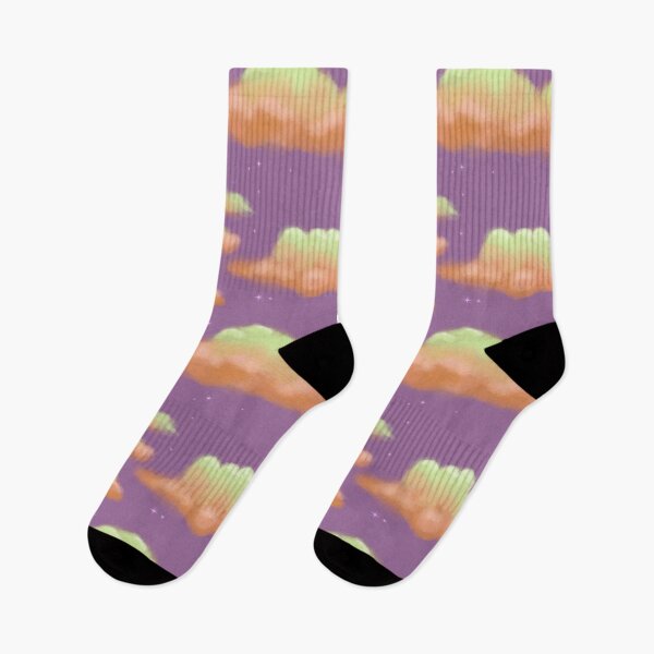 Item preview, Orange, Green, and Purple Clouds! designed and sold by Delaney Matthews.