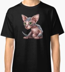 Camiseta clásica Cat-a-clysm: Sphynx gatito - Clásico