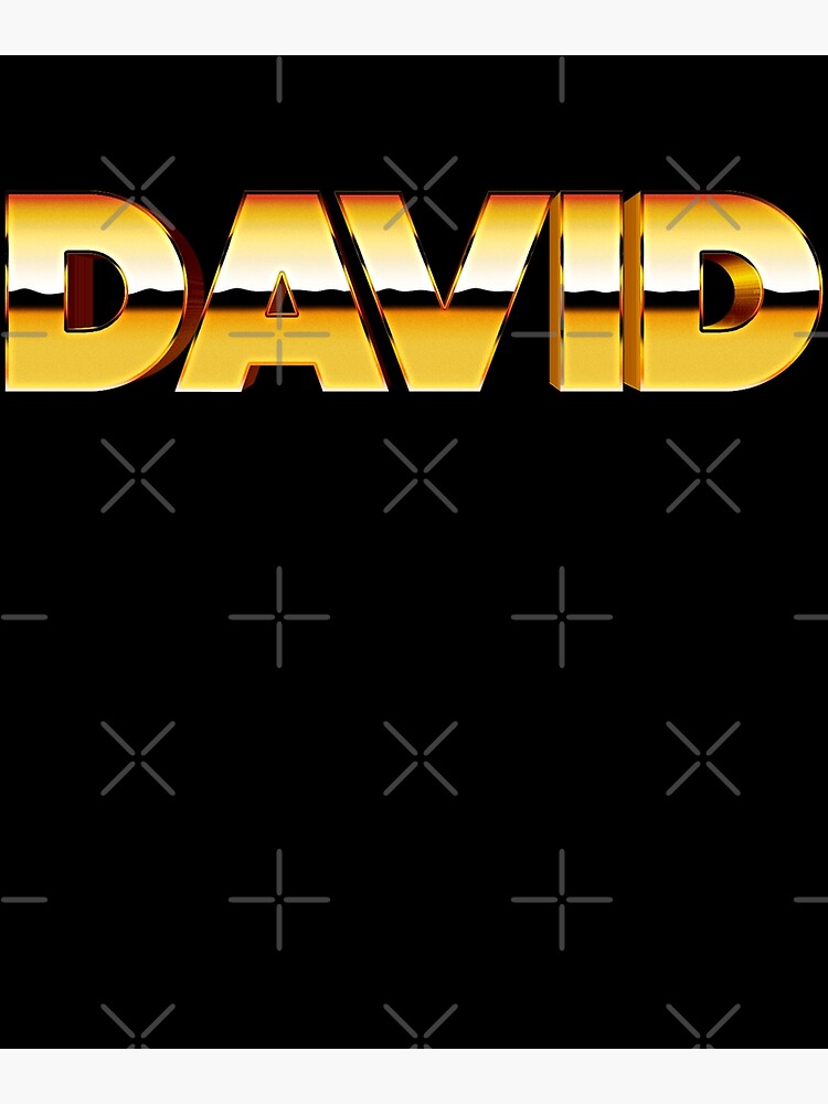 &ldquo;First name David&rdquo; Canvas Print for Sale by wolfgangrainer | Redbubble