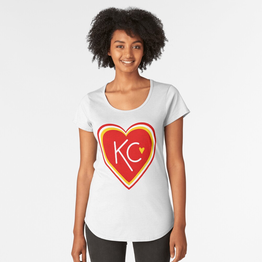 CHARLIE HUSTLE | KC HEART T-SHIRT - RED/GOLD