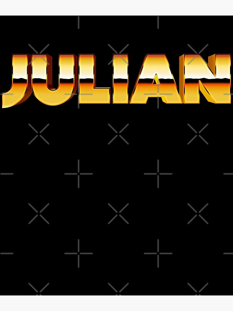 Carte De Vœux Prenom Julian Par Wolfgangrainer Redbubble