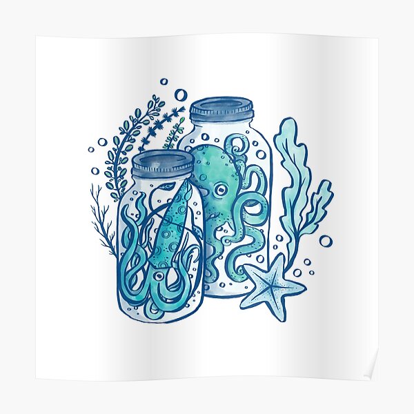 Poster: Squids | Redbubble