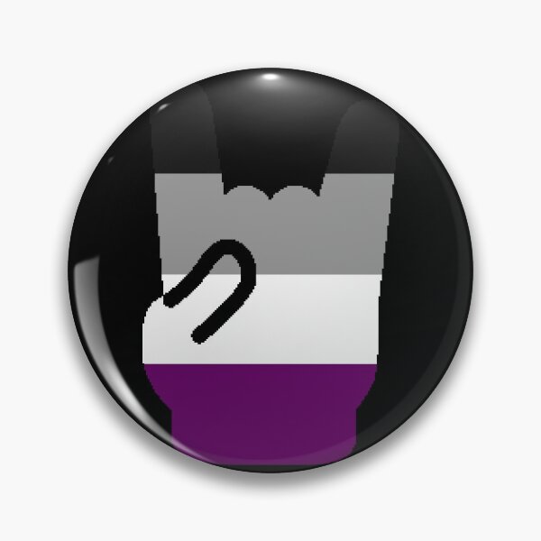 Item preview, Heavy Metal Symbol in Asexual Pride Flag Colors designed and sold by CaelanPride.
