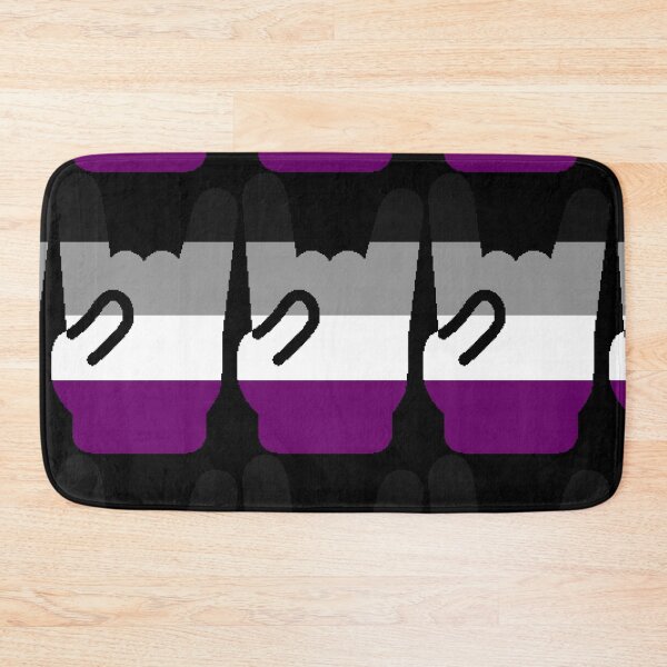 Item preview, Heavy Metal Symbol in Asexual Pride Flag Colors designed and sold by CaelanPride.