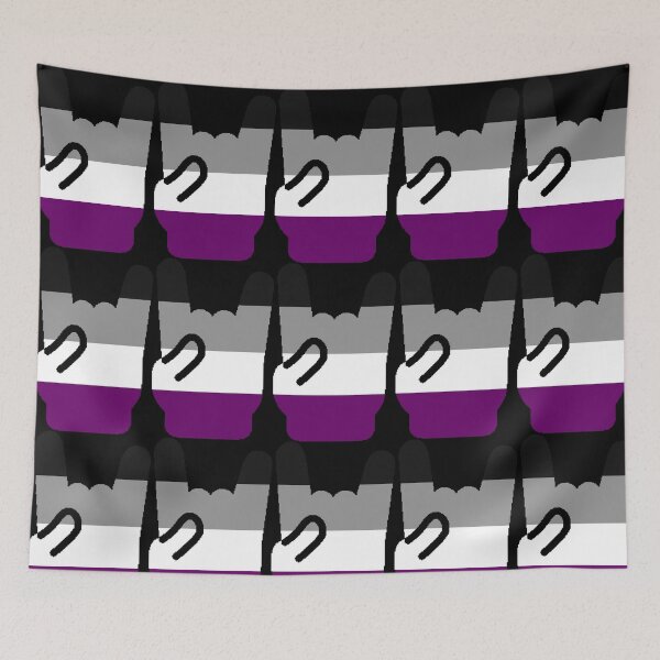 Item preview, Heavy Metal Symbol in Asexual Pride Flag Colors designed and sold by CaelanPride.