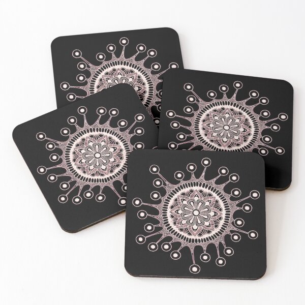 Item preview, Virus mandala (inverted orange) designed and sold by Calen  Picard-Carroll.