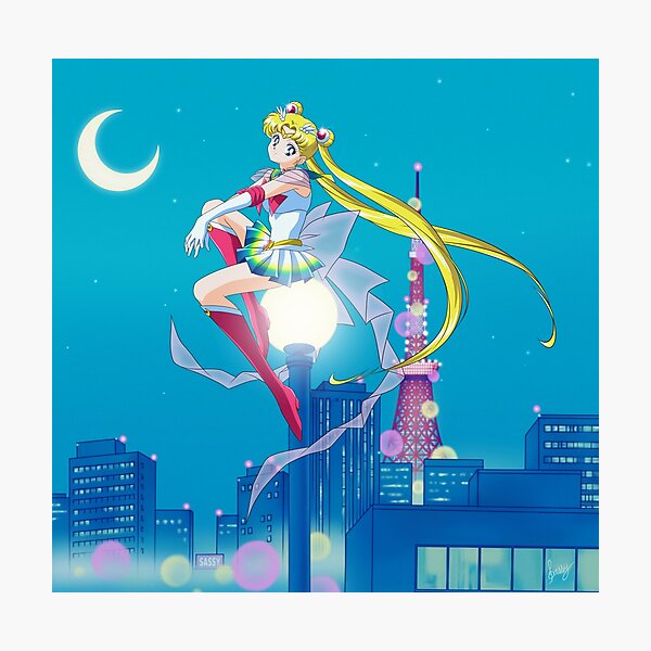 Super Sailor Moon ~ Tokyo City Lights Photographic Print