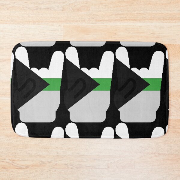 Item preview, Heavy Metal Symbol in Demiromantic Pride Flag Colors designed and sold by CaelanPride.