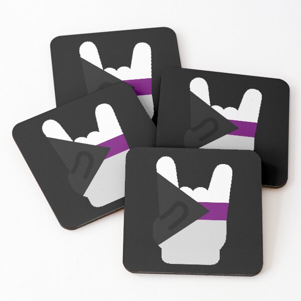 Item preview, Heavy Metal Symbol in Demisexual Pride Flag Colors designed and sold by CaelanPride.