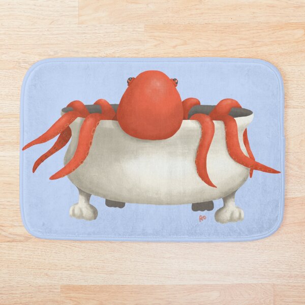 Bathing Octopus Bath Mat