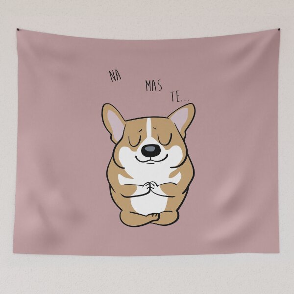Item preview, NAMASTE Corgi designed and sold by Huebucket.
