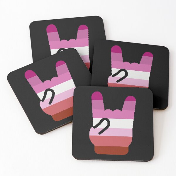 Item preview, Heavy Metal Symbol in Older Lesbian Flag Colors designed and sold by CaelanPride.