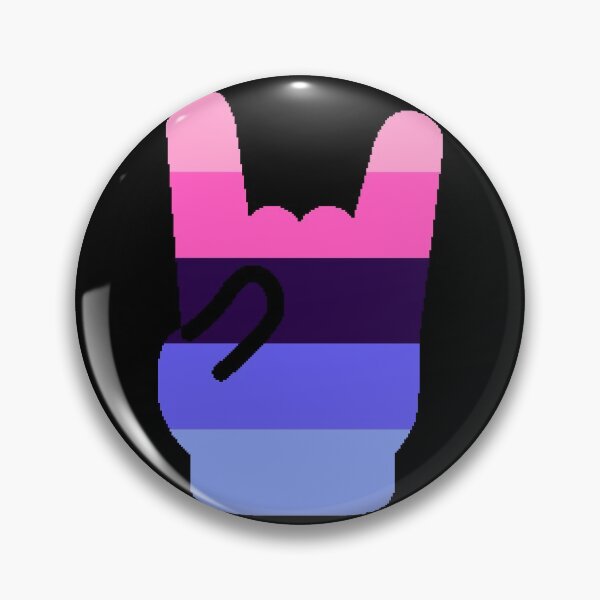 Item preview, Heavy Metal Symbol in Omnisexual Pride Flag Colors designed and sold by CaelanPride.