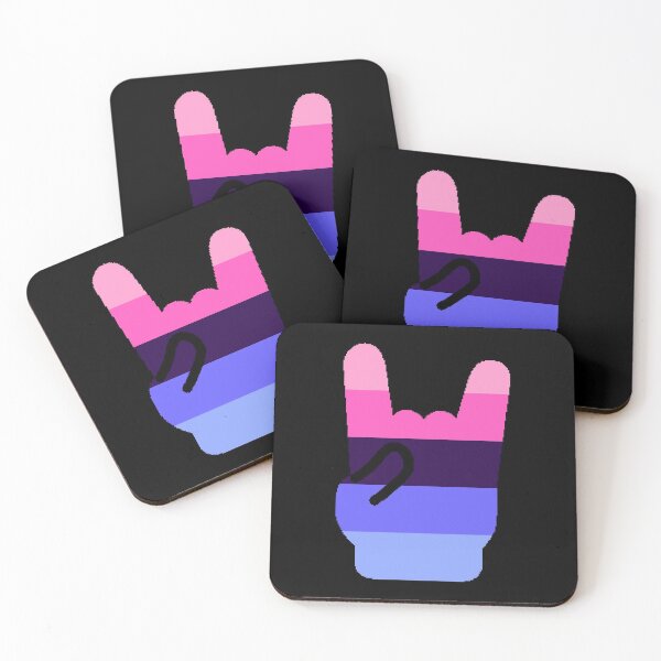 Item preview, Heavy Metal Symbol in Omnisexual Pride Flag Colors designed and sold by CaelanPride.