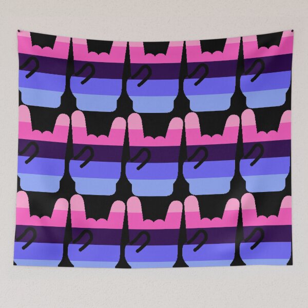 Item preview, Heavy Metal Symbol in Omnisexual Pride Flag Colors designed and sold by CaelanPride.