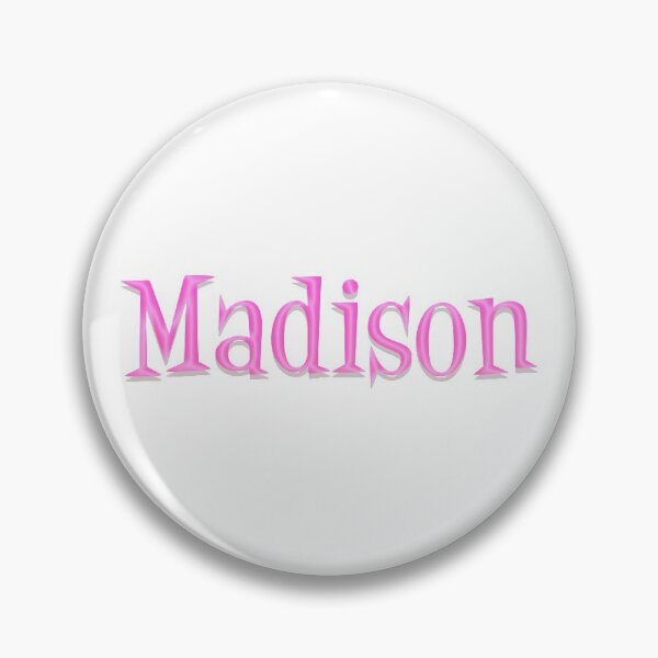 Item preview, Girl Name Madison in Pink Panther Cartoon Style designed and sold by Space-Bug.