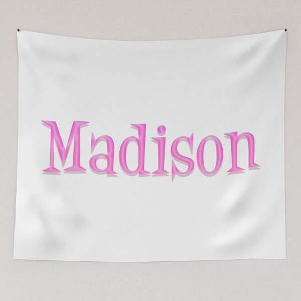 Item preview, Girl Name Madison in Pink Panther Cartoon Style designed and sold by Space-Bug.