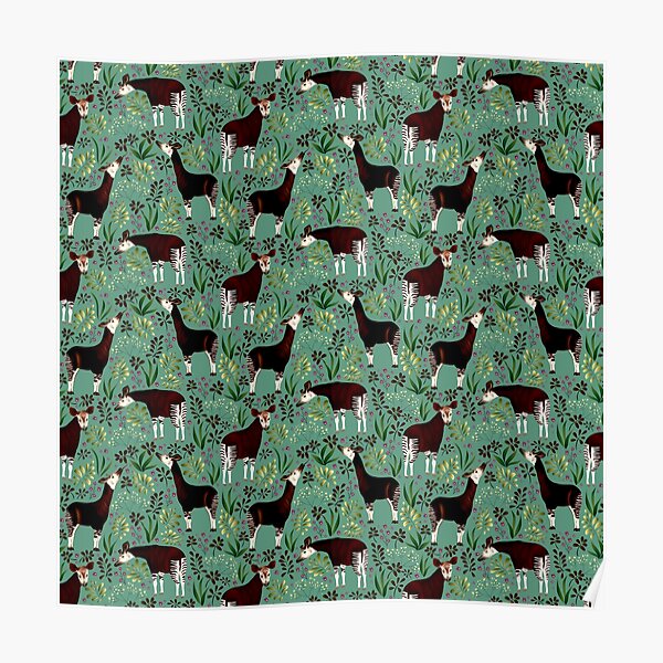 Okapi Animalier Poster