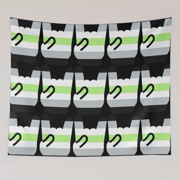 Item preview, Heavy Metal Symbol in Agender Pride Flag Colors designed and sold by CaelanPride.