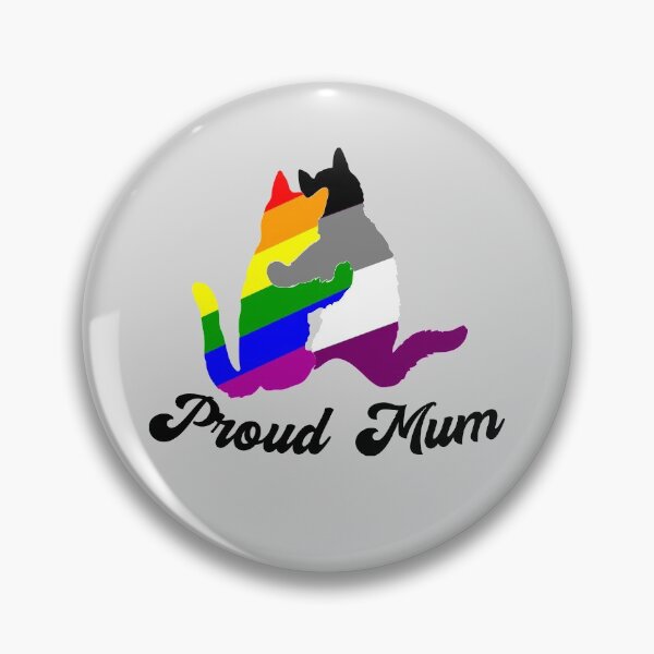 Item preview, PROUD MUM ASEXUAL | PURRIDE LGBTQ PROUD ALLY designed and sold by MagicBoutique.