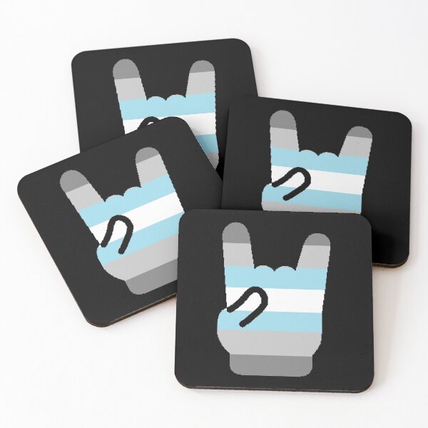 Item preview, Heavy Metal Symbol in Demiboy Pride Flag Colors designed and sold by CaelanPride.