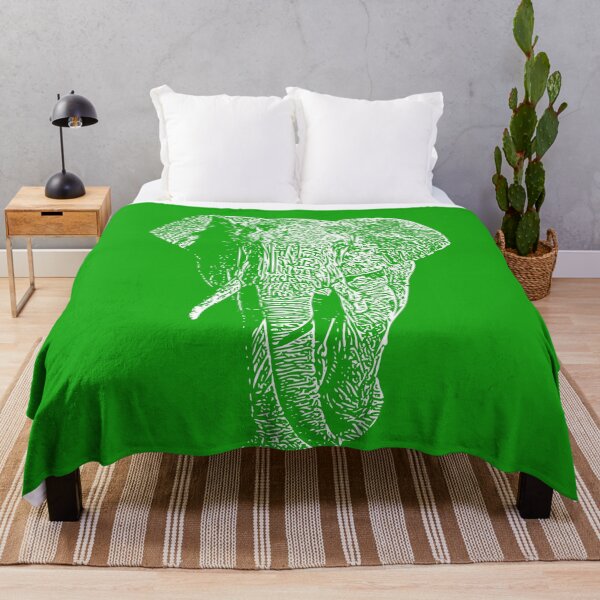 Item preview, Elephant White Print designed and sold by designsasstultd.