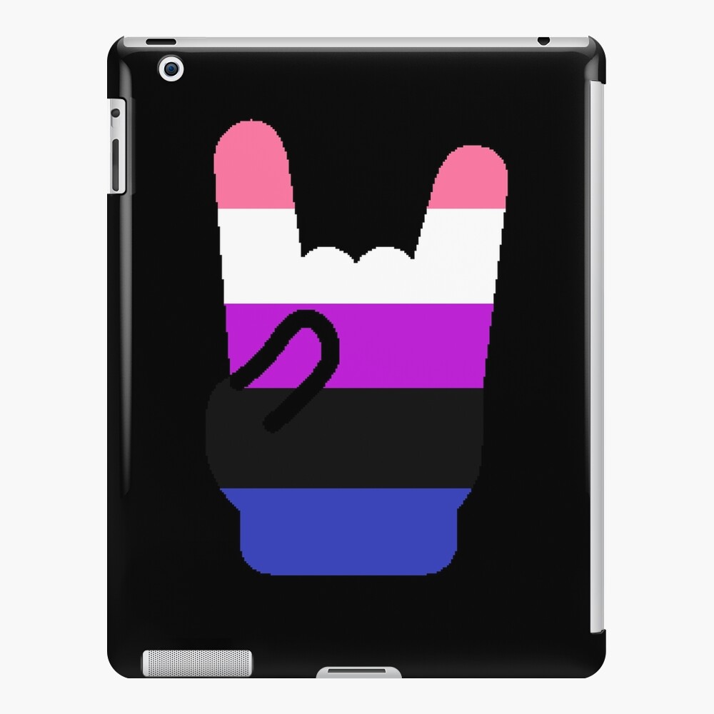 Heavy Metal Symbol In Genderfluid Pride Flag Colors Ipad Case And Skin For Sale By Caelanpride 4797