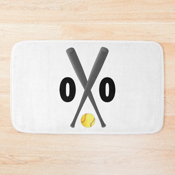 Item preview, Softball number 00 - zero with bats and ball designed and sold by AllShirts21.