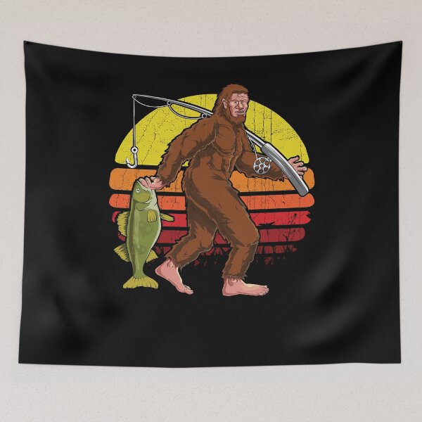 Item preview, Funny Walleye Fish Fishing Sasquatch Gift | Bigfoot Fisherman designed and sold by corusmaiden.