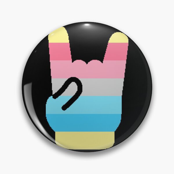 Item preview, Heavy Metal Symbol in Genderflux Pride Flag Colors designed and sold by CaelanPride.
