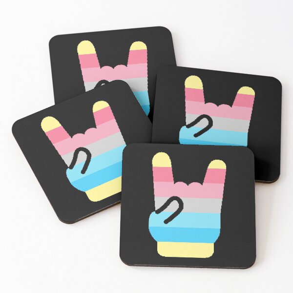 Item preview, Heavy Metal Symbol in Genderflux Pride Flag Colors designed and sold by CaelanPride.