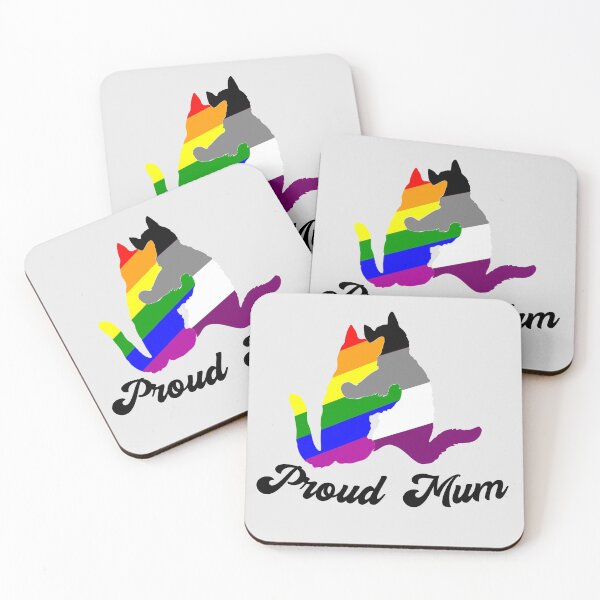 Item preview, PROUD MUM ASEXUAL | PURRIDE LGBTQ PROUD ALLY designed and sold by MagicBoutique.